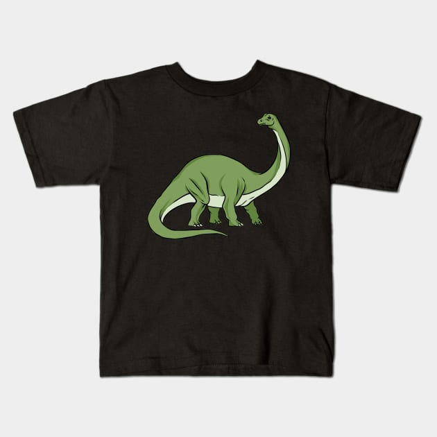 Diplodocus Dinosaur Kids T-Shirt by fromherotozero
